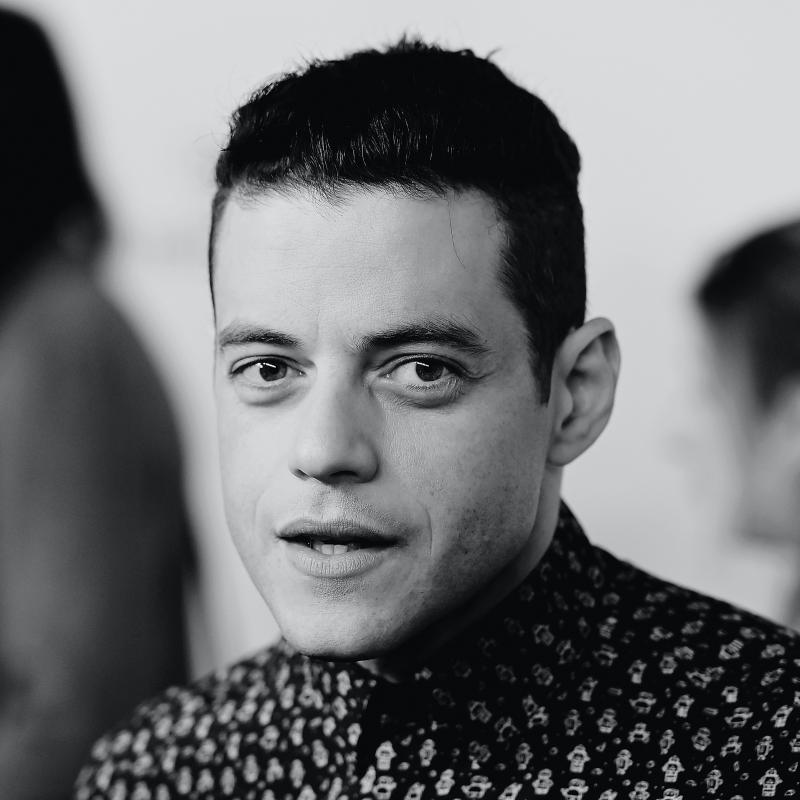 Rami Malek speaks during an interview